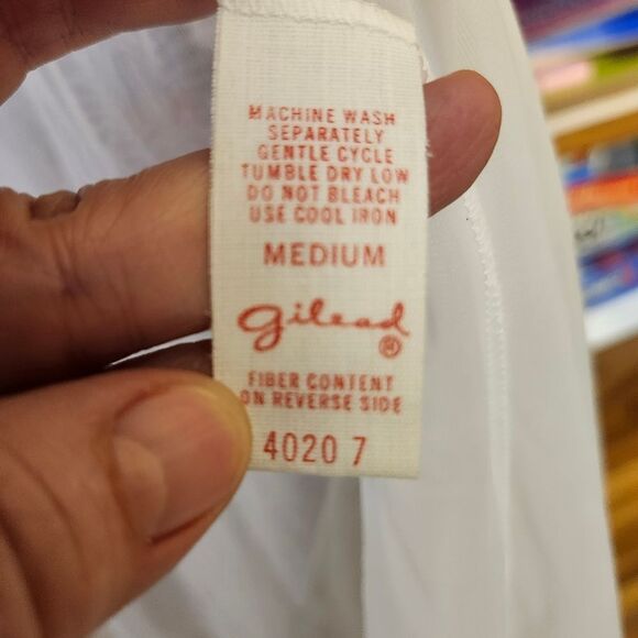 Gilead 90's Vtg Nylon And Lace Short Sleeve Grannycore Fairy Robe Sz Md - Picture 9 of 10